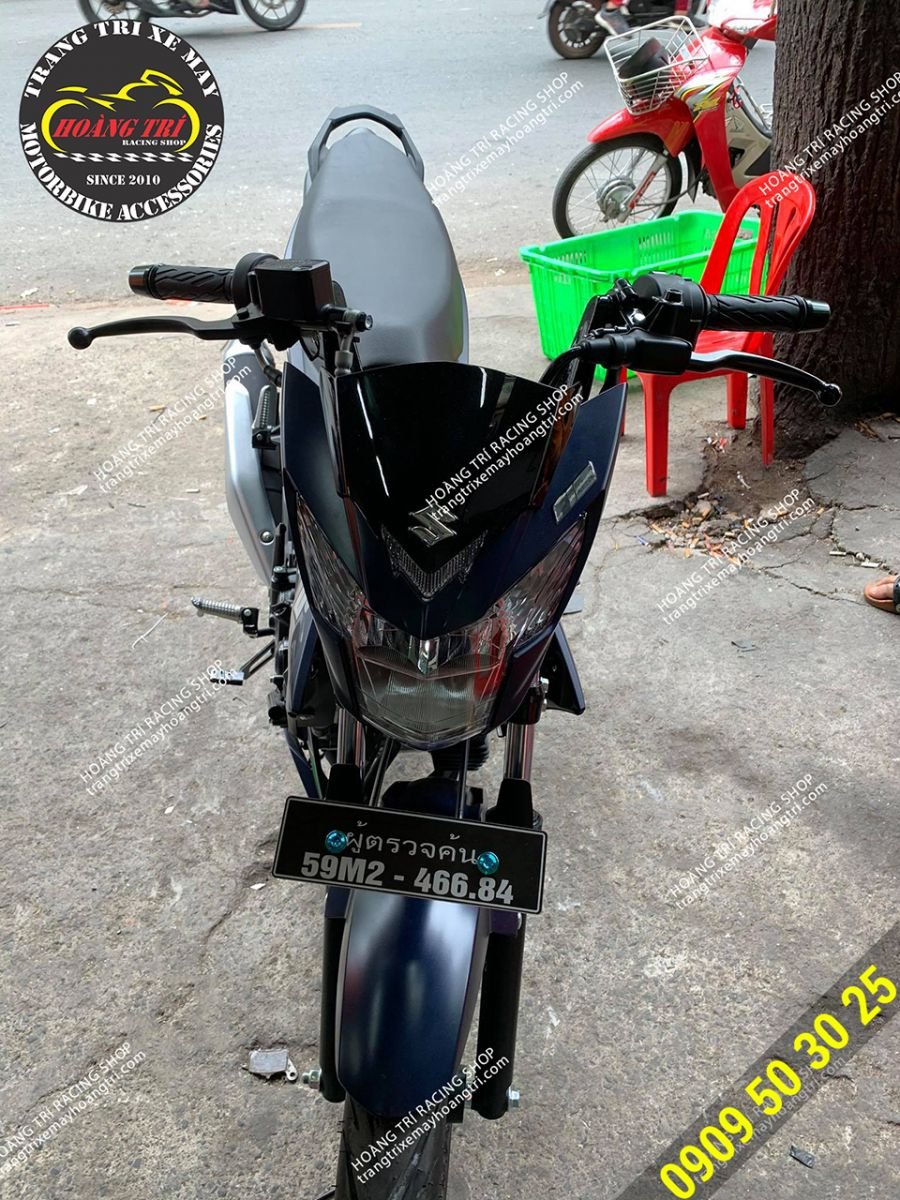 The product has been installed on the Raider with the nameplate on request in Thai