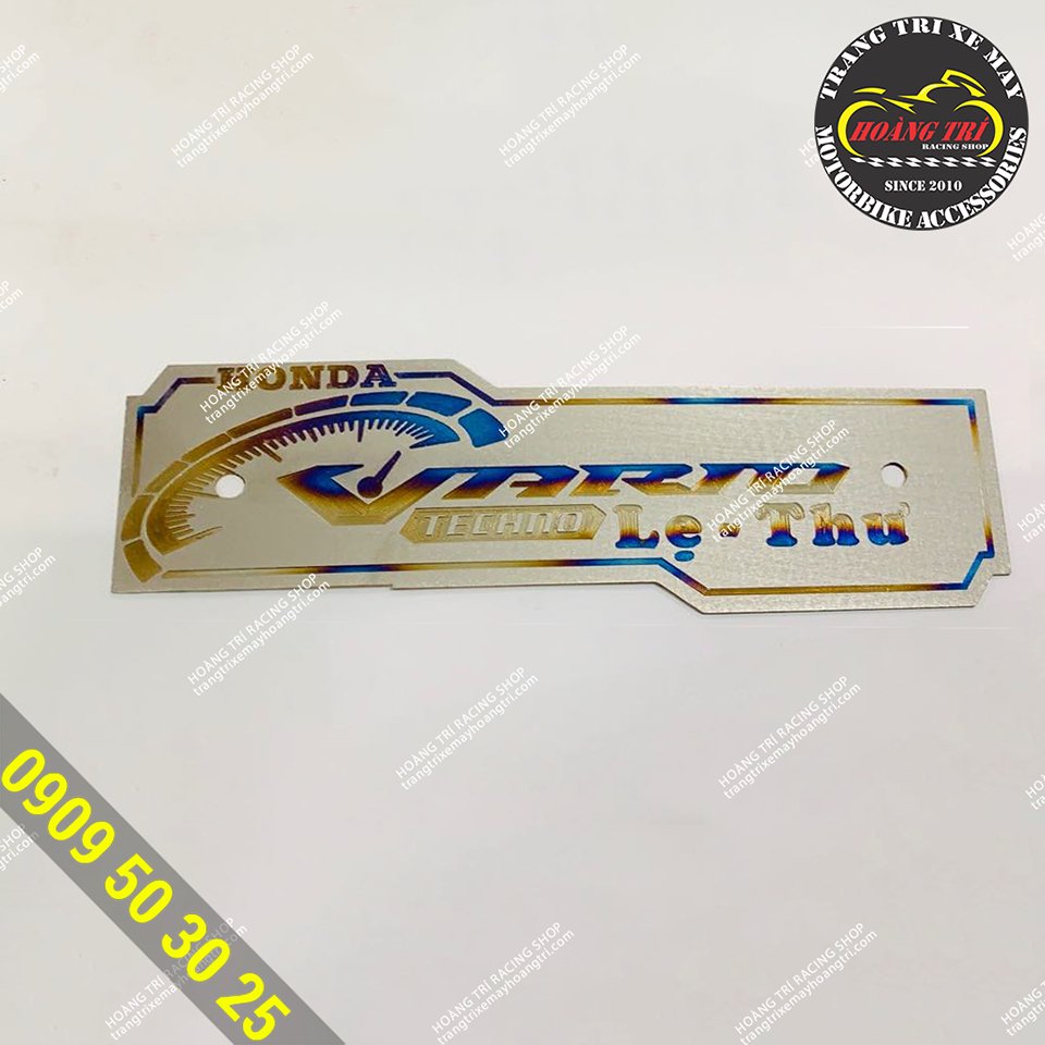 Motorcycle nameplate - Titanium nameplate made to order