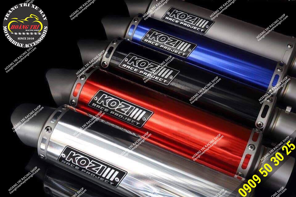 Close-up details of Kozi cans with 4 colors to choose from