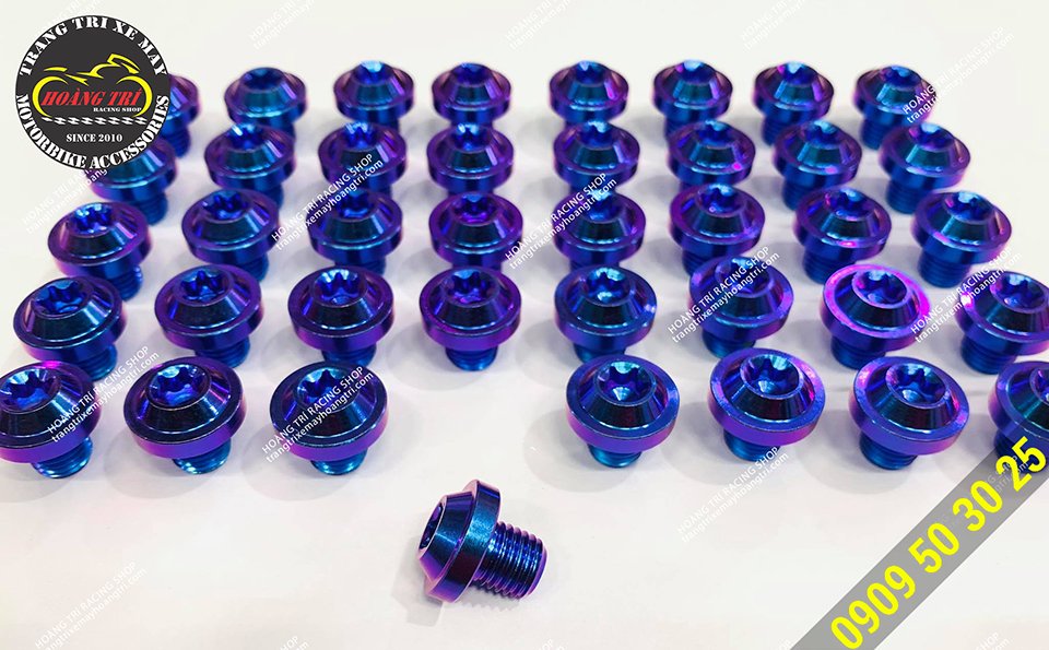 Titanium GR5 bezel screws with outstanding colors