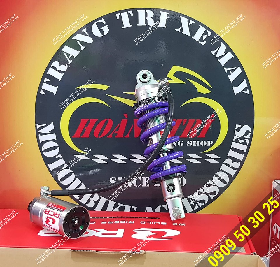 Overview of Racing Boy oil tank fork with zin R15 - Fz150i