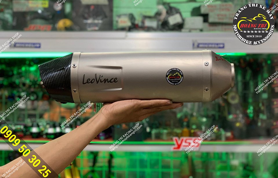 2019 Leovince Carbon exhaust (silver exhaust)