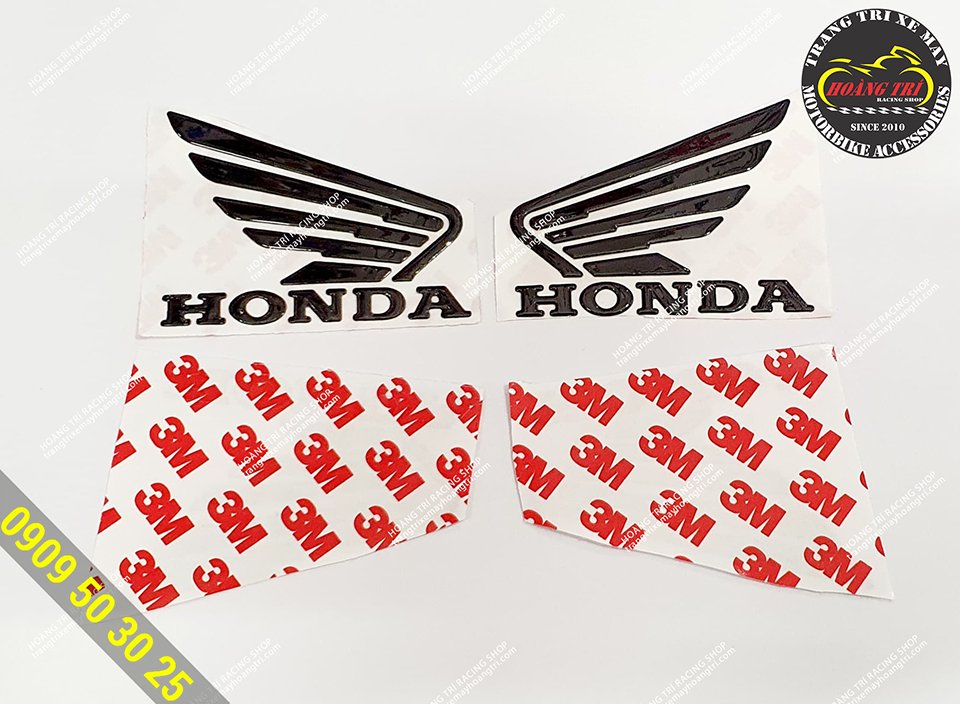 Honda bird wing logo stamp - embossed stamp with glue available