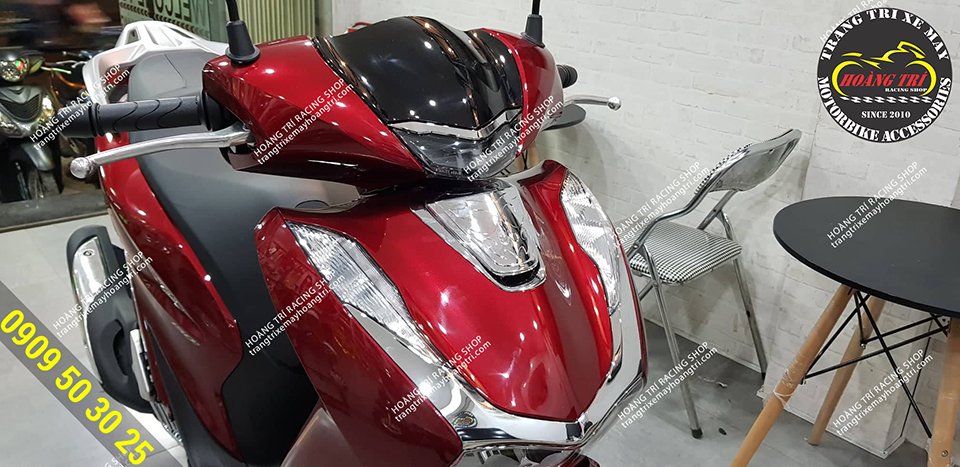 One more red SH 2020 fitted with a beautiful chrome-plated small mask