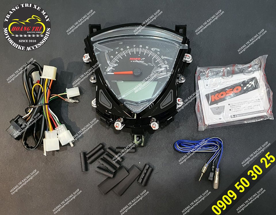 Full accessories for Koso instrument cluster not installed on the car