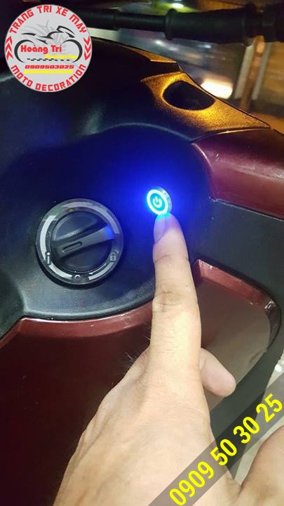 Nút này có công dụng mở yên xe khi xe đã mở khóa - Ổ khóa thông minh gắn đúng zin xe SH Ý