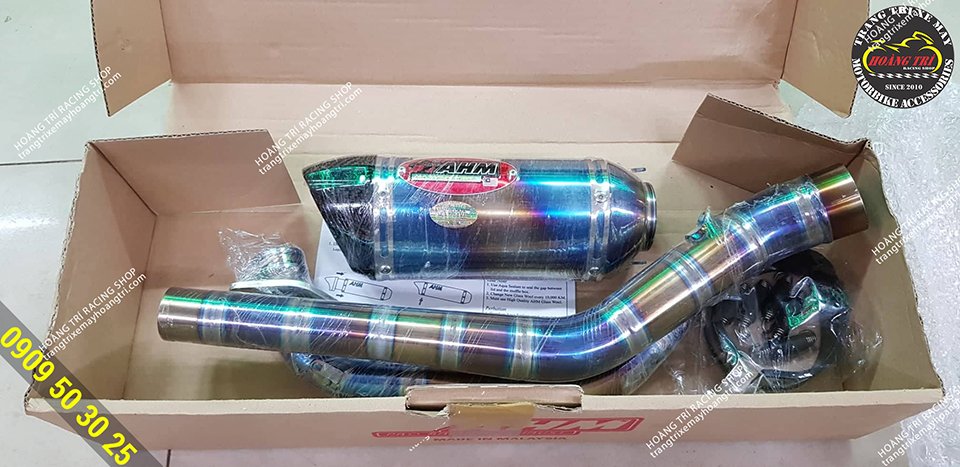 Open the AHM exhaust box with full accessories