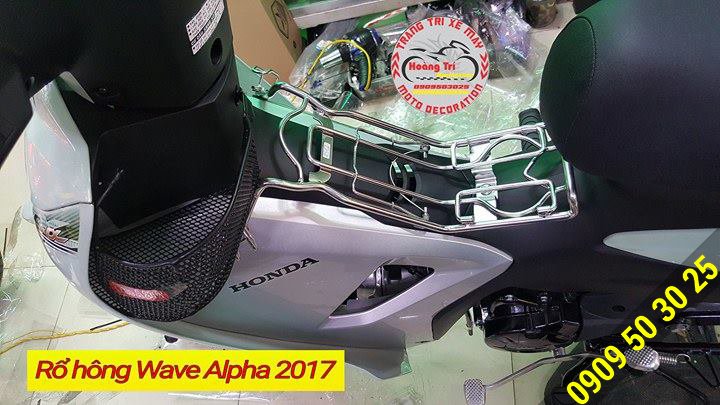 Rổ hông Wave alpha 2017 phù hợp với nhiều màu sắc xe khác nhau