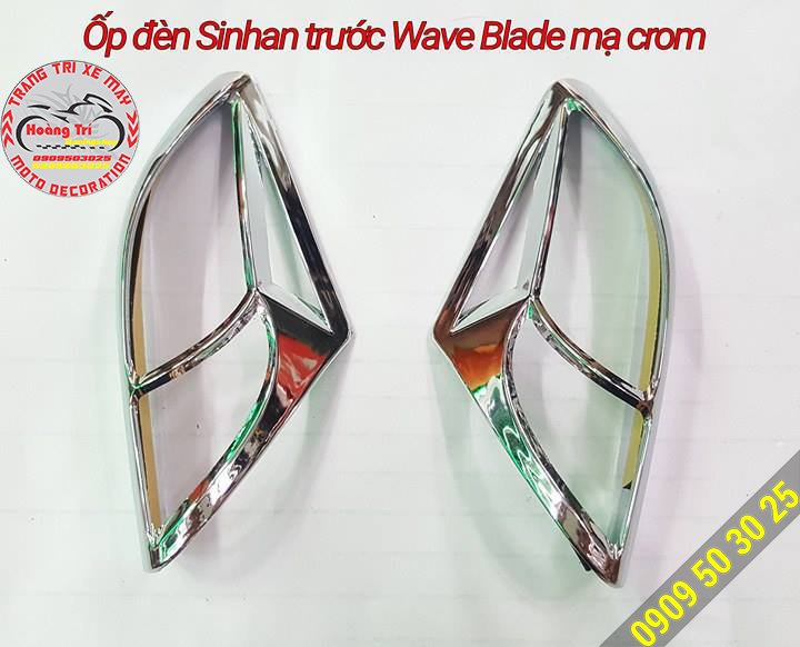 Wave Blade chrome front turn signal lamp cover
