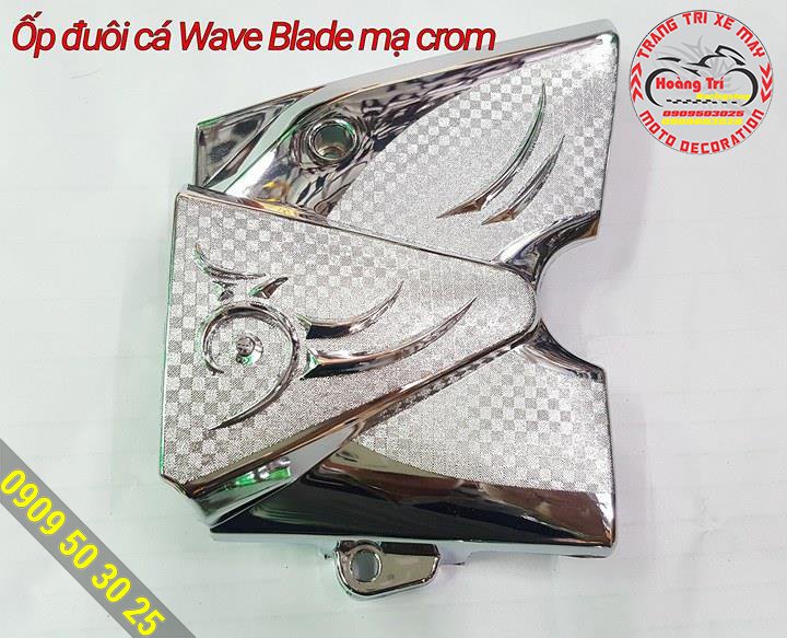 Wave Blade fishtail shell chrome plated