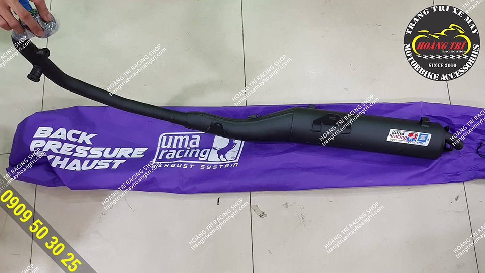 UMA Racing muffler fitted with Winner 150 standard