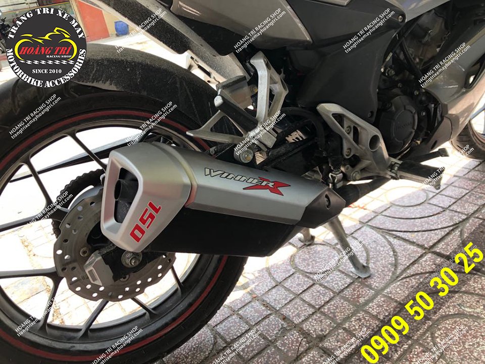 Complete set of exhaust products and tail caps Winner X
