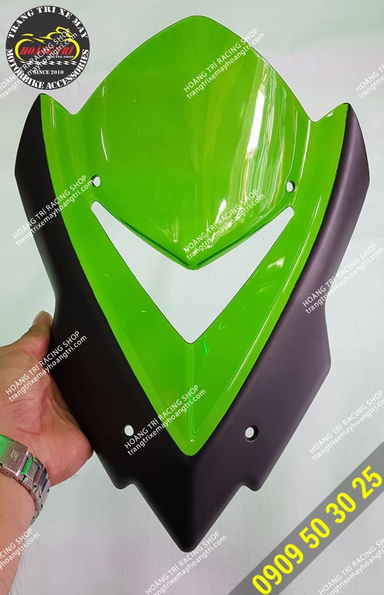 Another green model of the Z1000 . windscreen